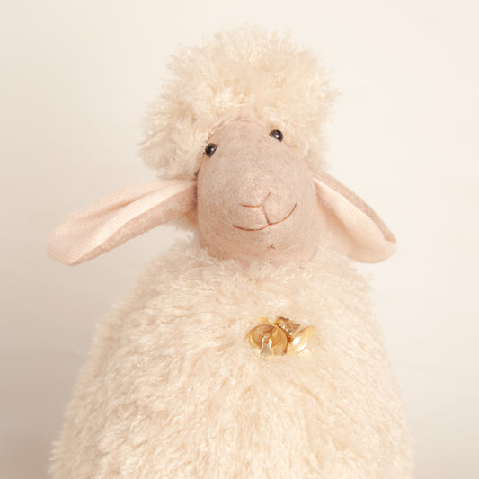 Beige Deurstopper Schaap – Schattige en Functionele Decoratie
