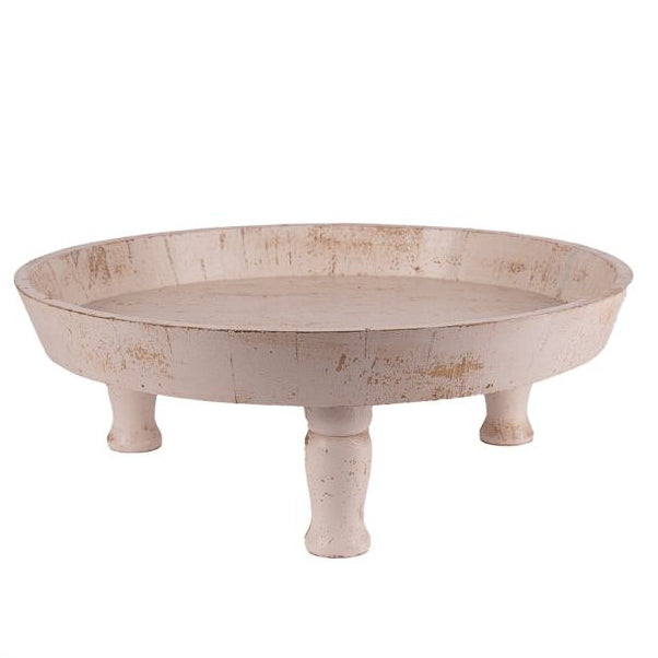 Laag Wit Houten Tafeltje – Eenvoudige Elegantie en Tijdloze Stijl