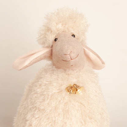 Beige Deurstopper Schaap – Schattige en Functionele Decoratie