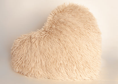 Hartvormig Sierkussen – Bleached Sand Beige (40x45 cm)