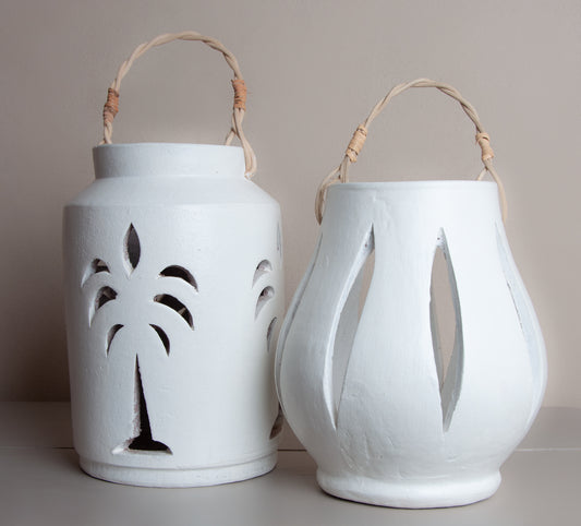 Handgemaakte Lantaarn – Aardewerk - Authentieke Sfeermaker