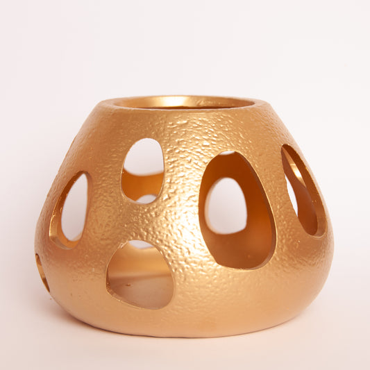 Goudkleurige Waxinelichthouder – Luxe en Sfeer in Eén