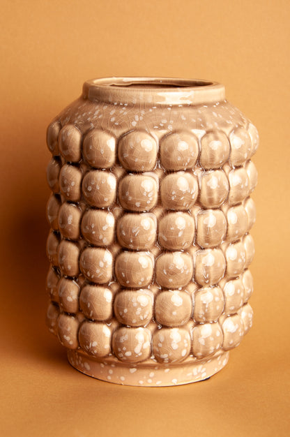 Handgemaakte Vaas met Bubbels – Unieke en Ambachtelijke Sierlijkheid - Keramiek
