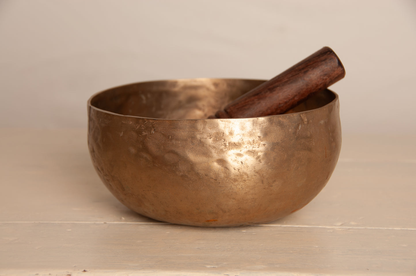 Goudkleurige klankschaal