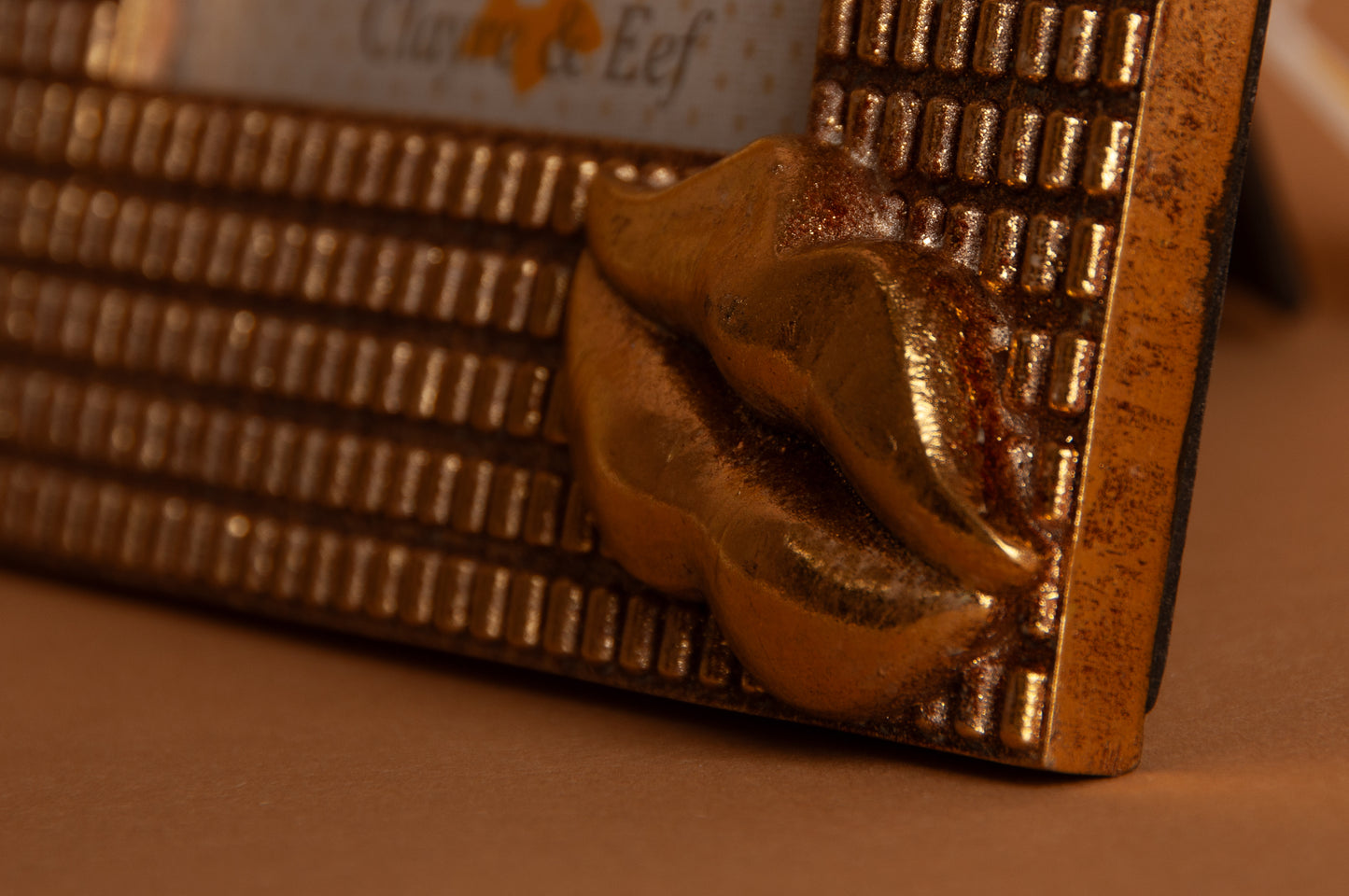 Fotolijst 10x15 cm – Goudkleurig – Kunststof en Glas – Fotokader met Lippen