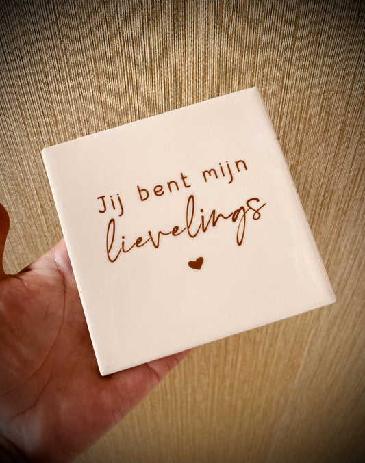 Tegel met lieve tekst – een persoonlijk en uniek cadeau