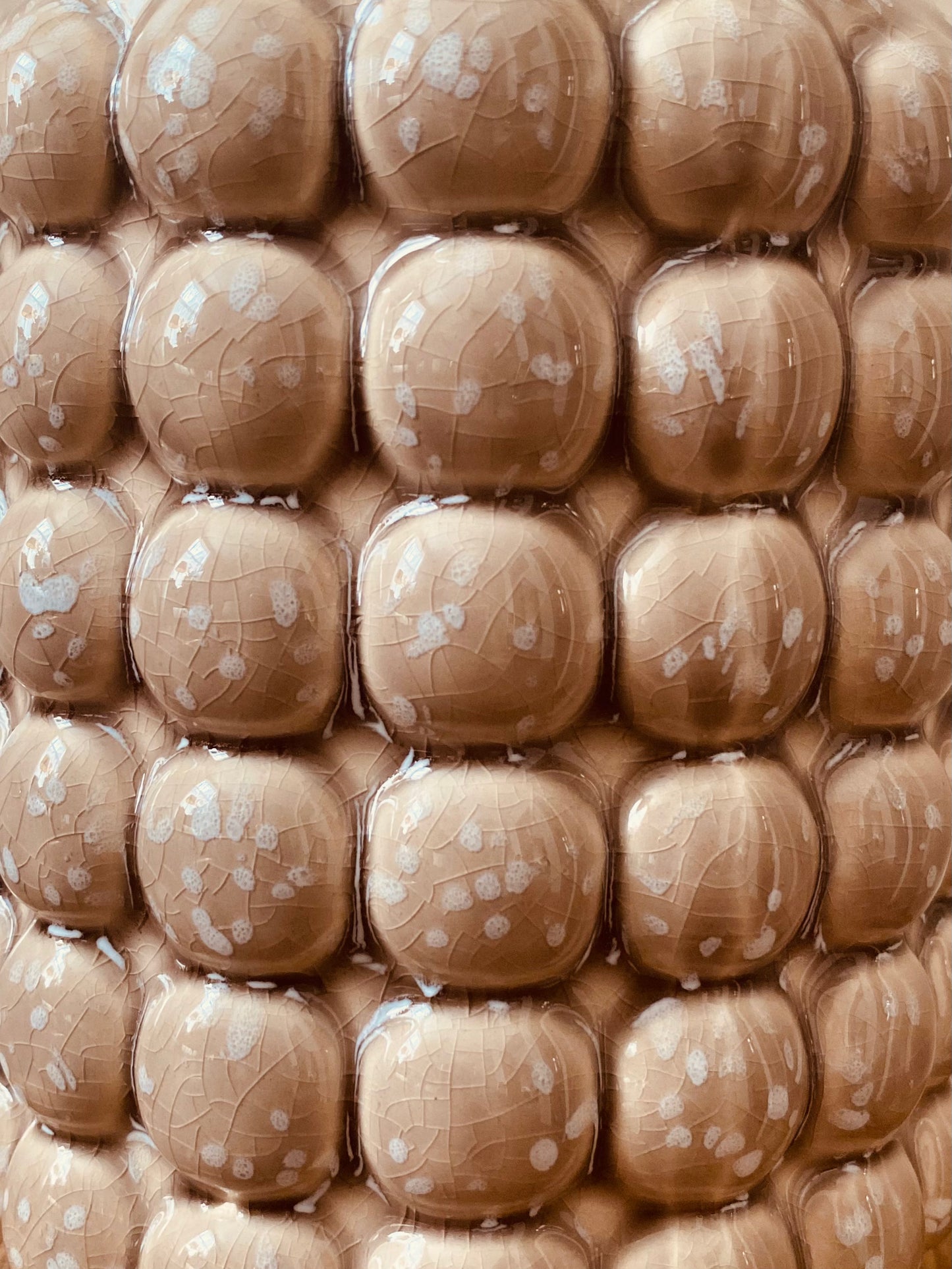 Handgemaakte Vaas met Bubbels – Unieke en Ambachtelijke Sierlijkheid - Keramiek