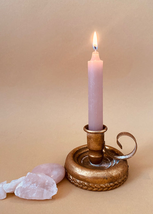 Kleine Gouden Kandelaar met Oor