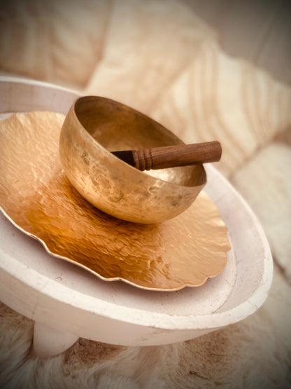 Goudkleurige klankschaal