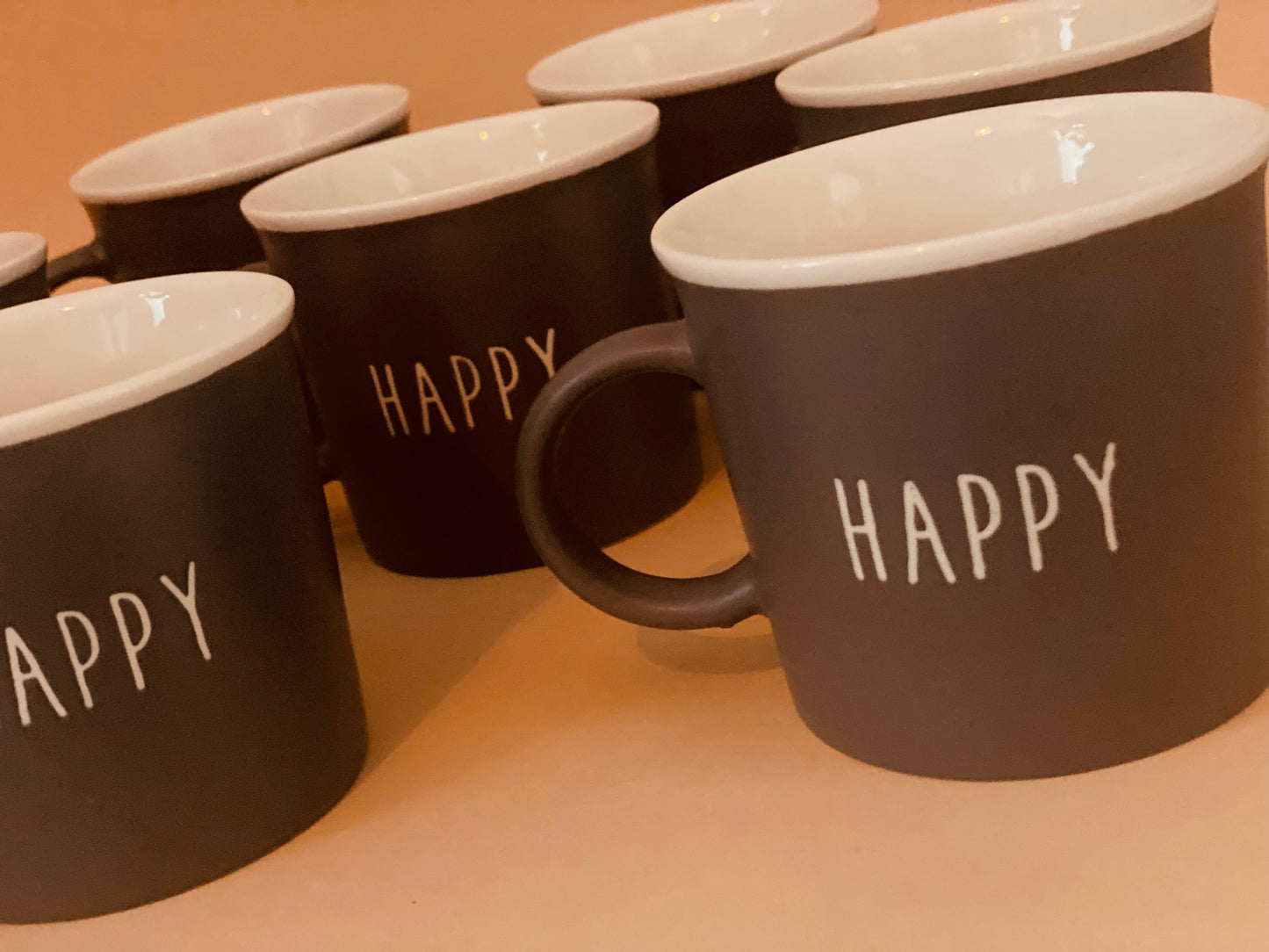 Porseleinen Happy Mok – Begin de dag met een glimlach