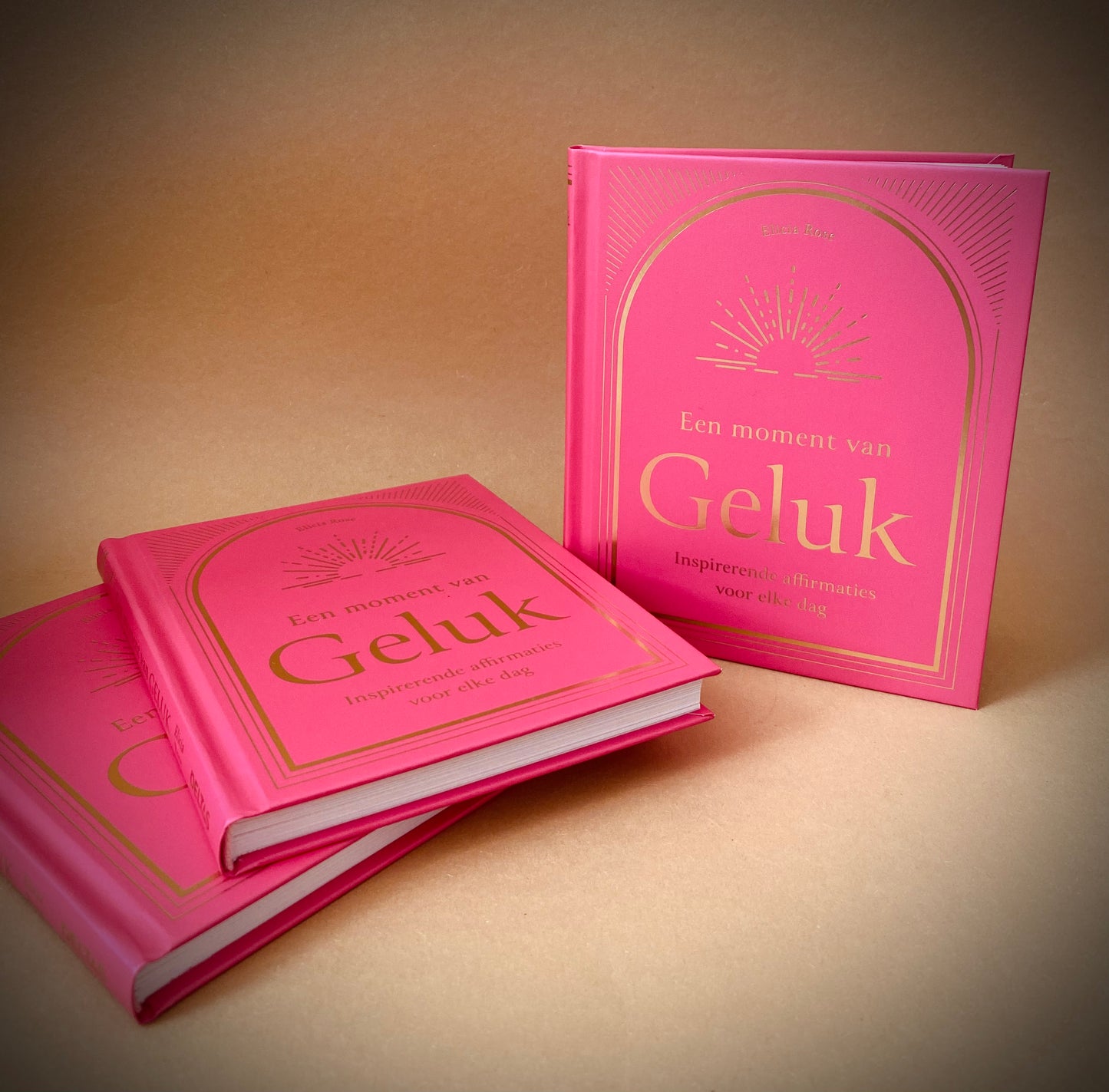 Boekje van Geluk, Blader, Adem, Voel, Glimlach.