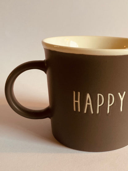 Porseleinen Happy Mok – Begin de dag met een glimlach